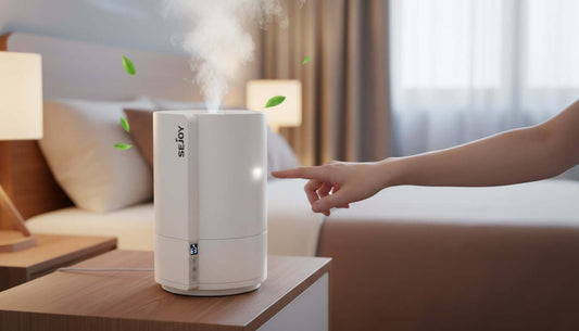 Ultraskaņas gaisa mitrinātājs 4L ar LED displeju un automātisku mitruma kontroli mājas interjerā